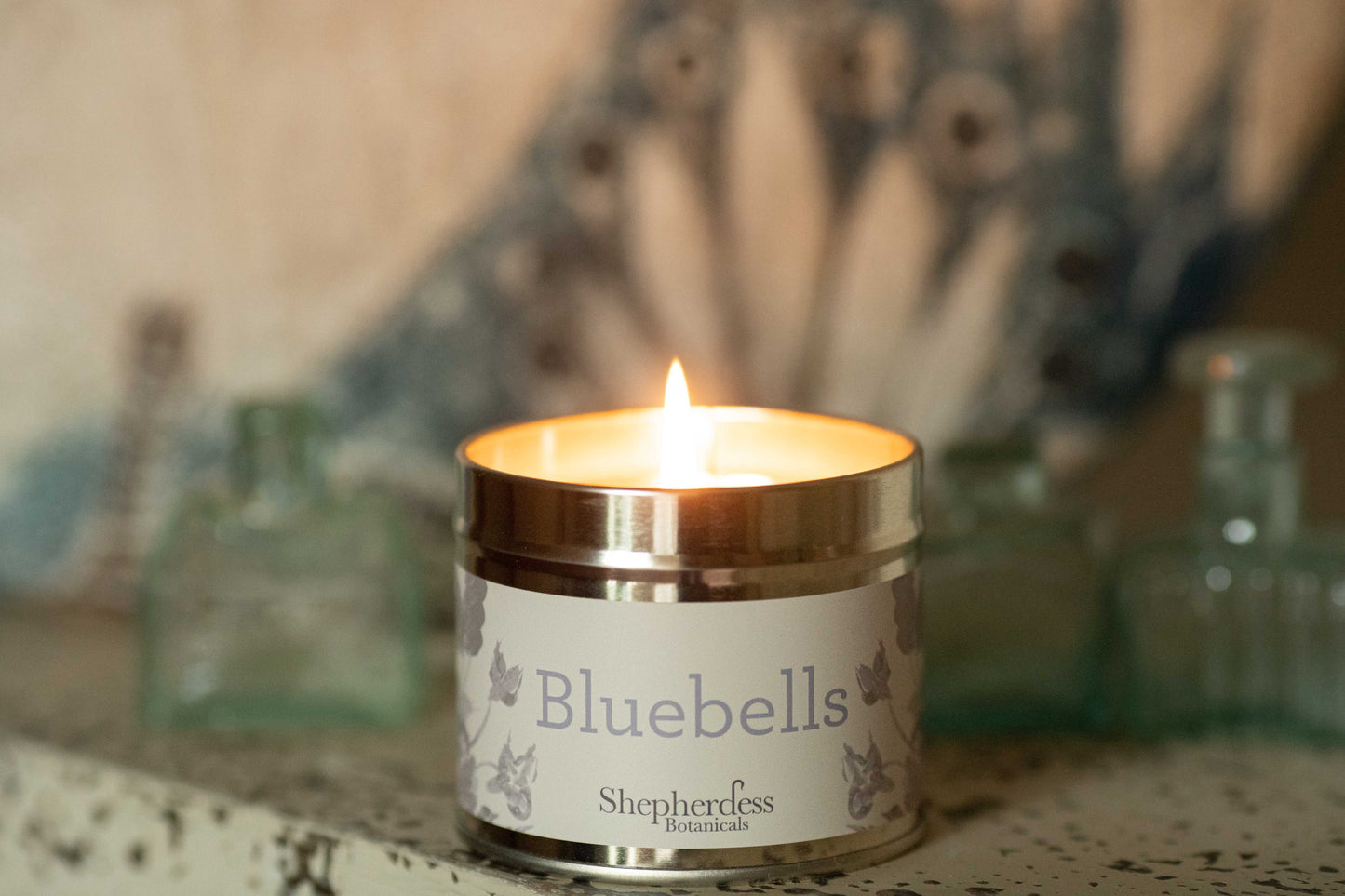 Bluebells Tin Candle