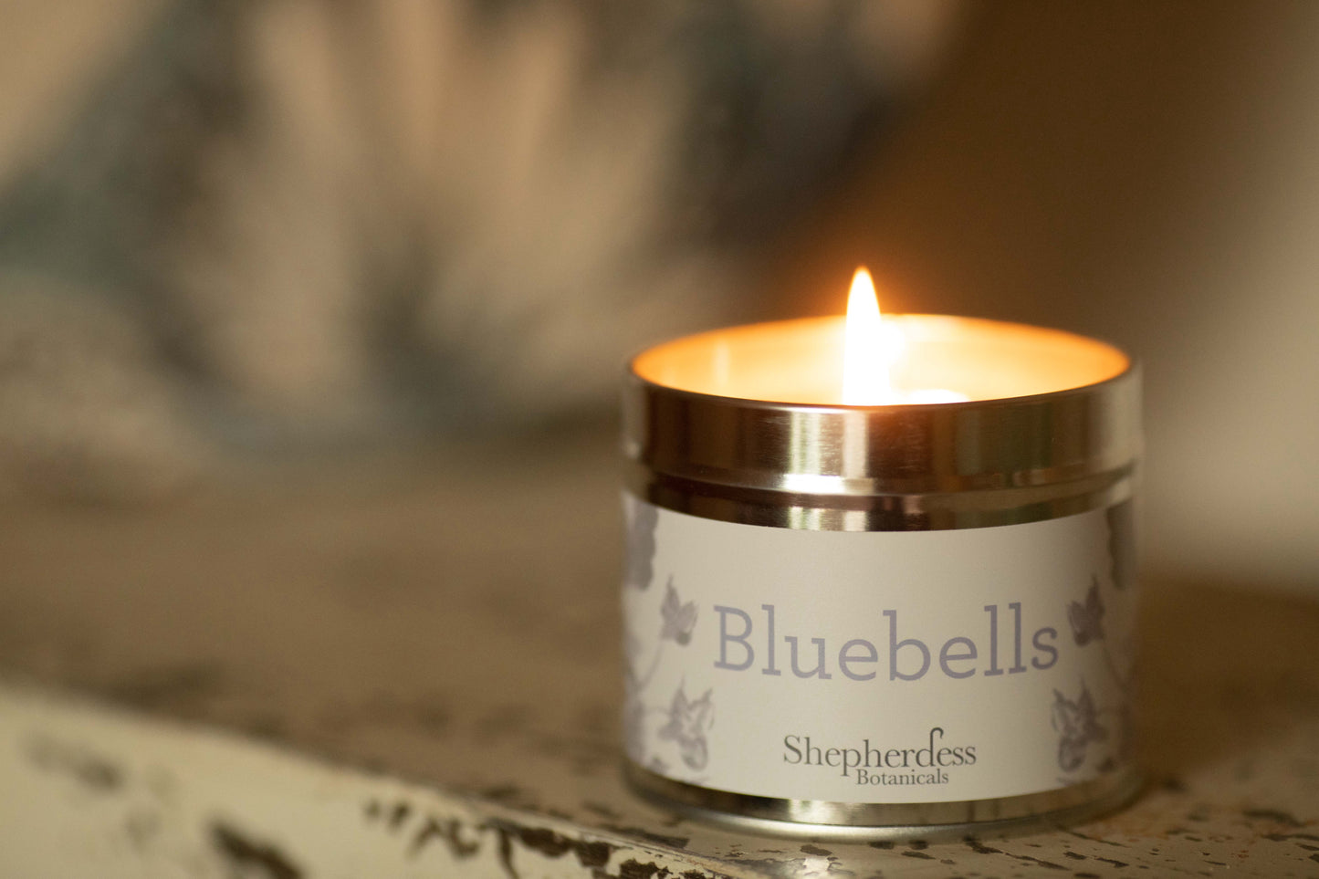 Bluebells Tin Candle