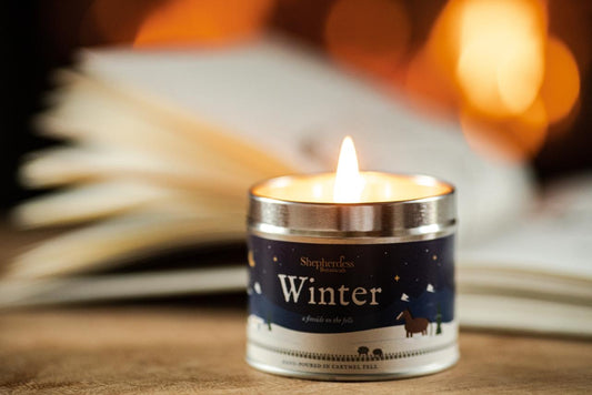 Winter Tin Candle