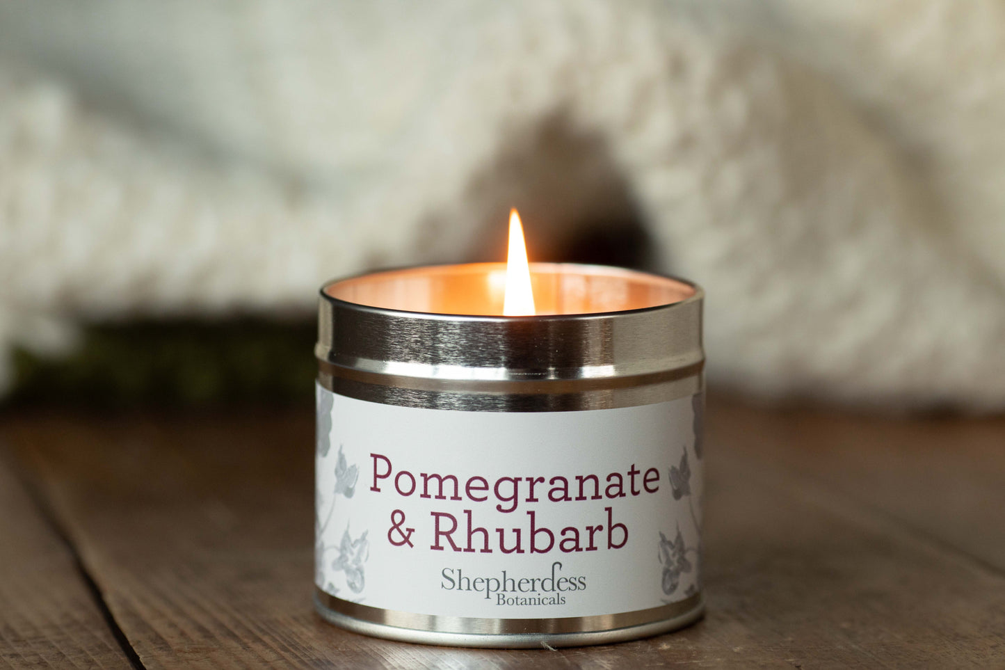 Pomegranate & Rhubarb Tin Candle