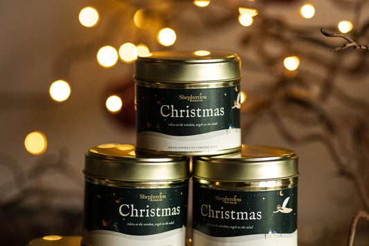 Christmas Tin Candle